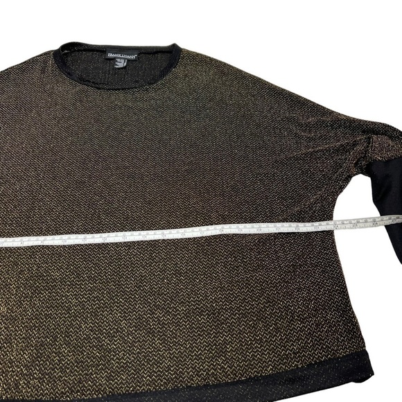 Frank Lyman Gold Metallic Batwing Top Zipper Cuffs Size S/M - Picture 8 of 11